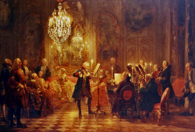 Frederik de Grote: Fluitconcert op Sans Souci