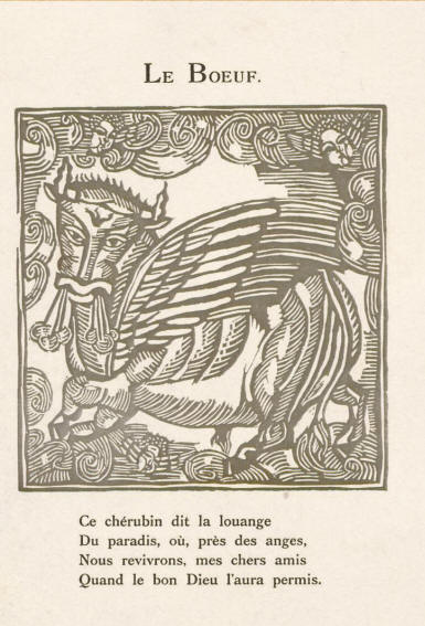 Raoul Dufy — Le Bœuf woodcut