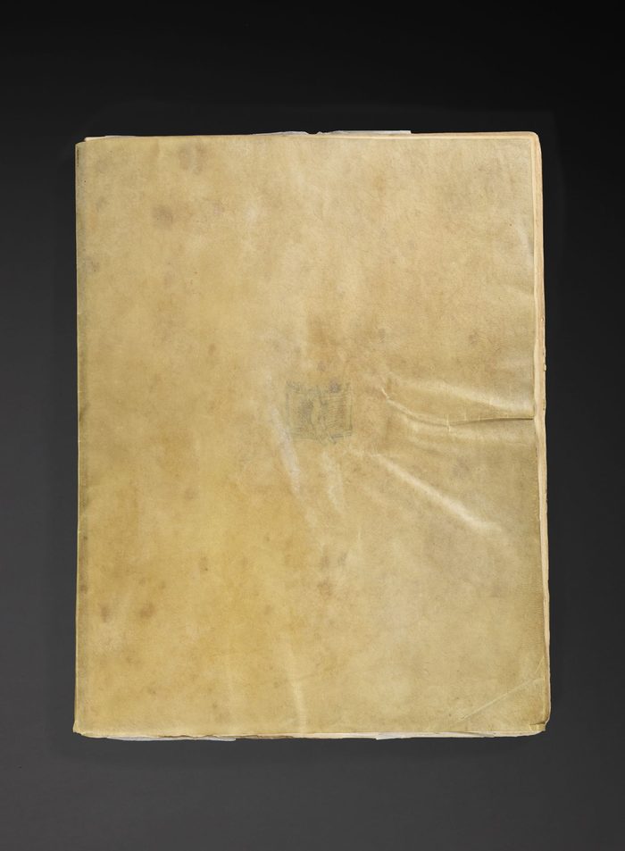 Le Bestiaire (1911), omslag van slap perkament