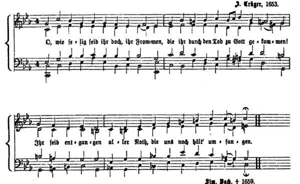 o wie selig - Cruger