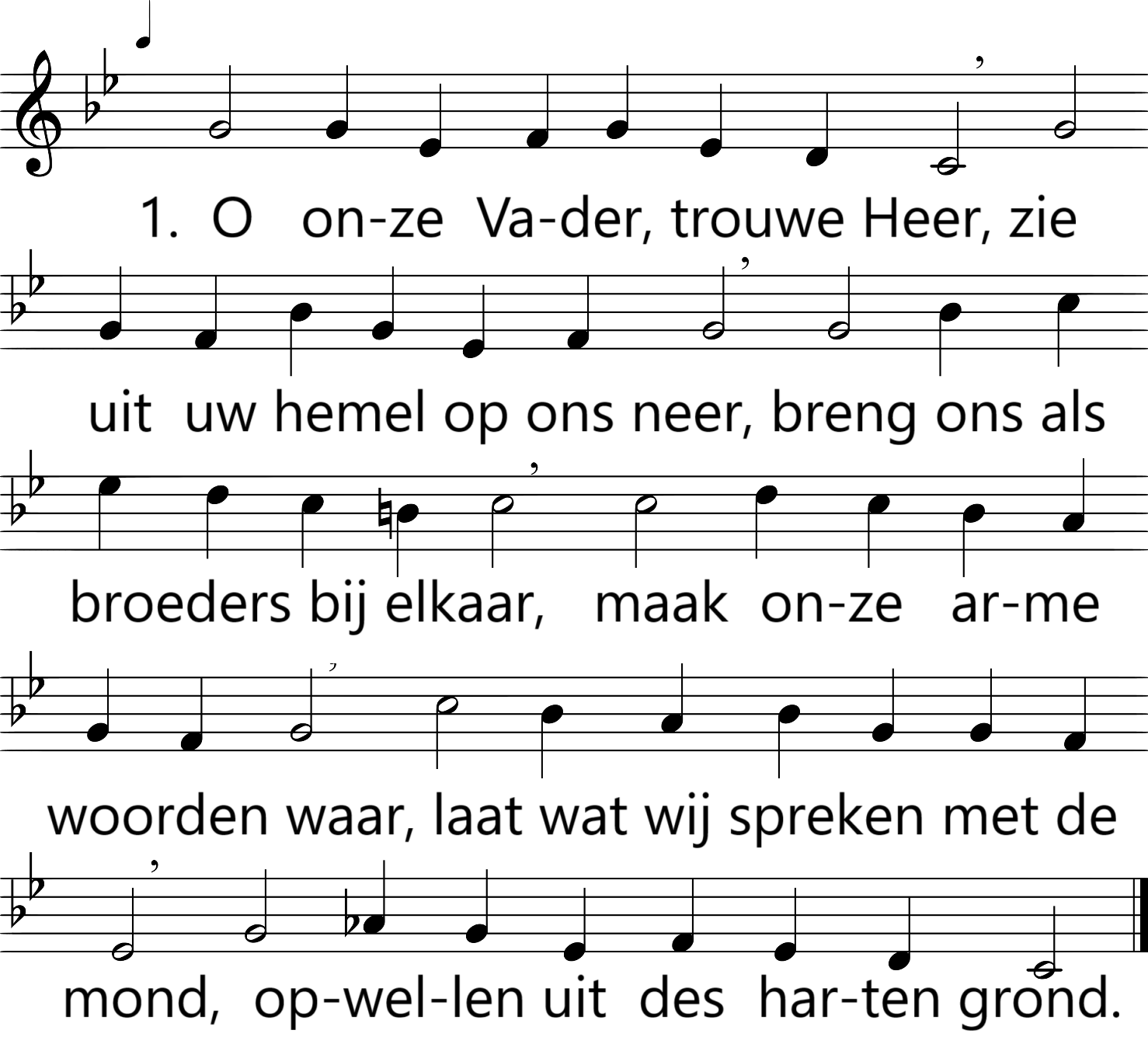O grote God, o goede Heer'