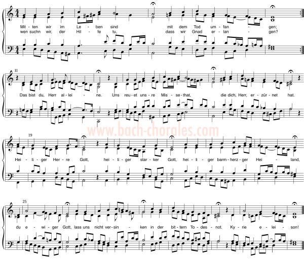 notenbeeld BWV 383 op https://www.bach-chorales.com/