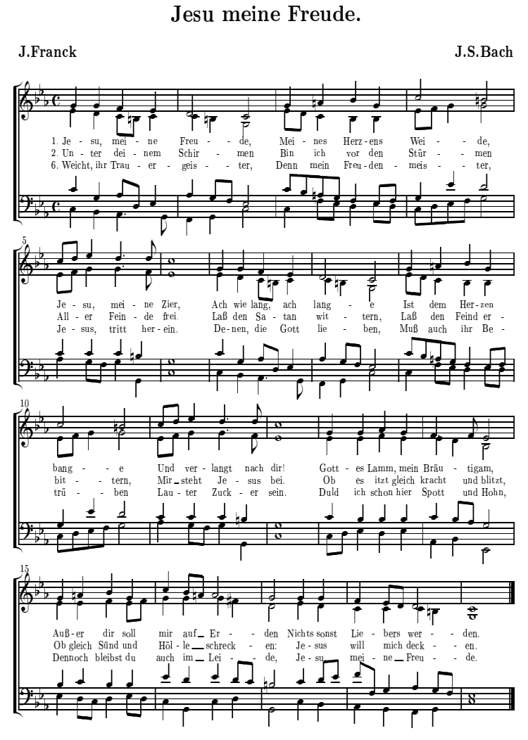 jesu meine freude - bach