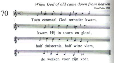 toen eenmaal god terneder kwam