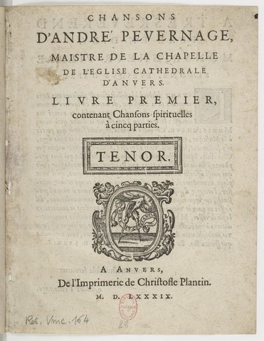 Pevernage - livre premier