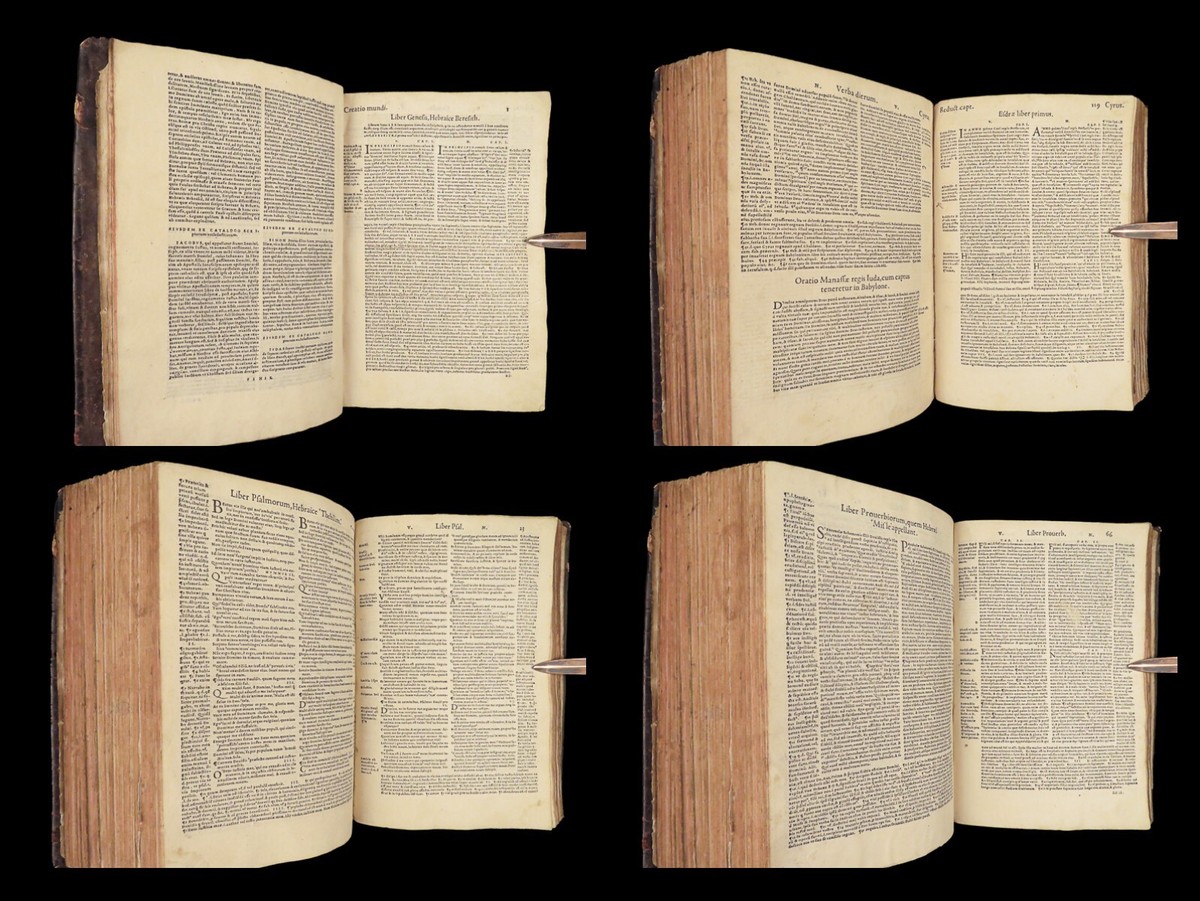 1545 FAMED Estienne BIBLE Zurich Vulgate Vatabllus Biblia Pentateuque Torah RARE | eBay